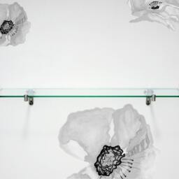 Cloudy Grey Poppy Wall Decals, Large, 2-Set, Home D??cor, Watercolor Decals For Walls, Tile & Furniture, Hand-Painted - thumbnail 3