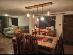 Live Edge 3/5/7 Pendant Wooden Plank Light - thumbnail 1