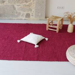 Large 170x240cm Red Cherry Rug, Area Living Room Bohemian Bedroom Decoration, Roter Teppich, Tapis Rouge - thumbnail 2