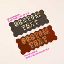 Custom Wavy Mirror Sign - thumbnail 3