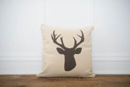 Deer Head Pillow Cover - thumbnail 1