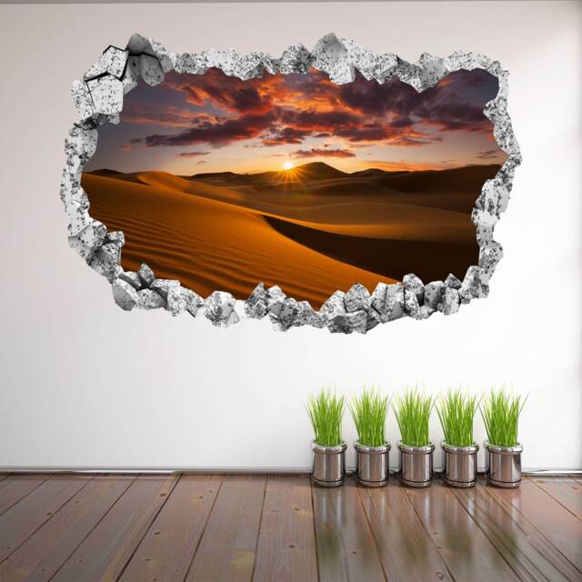 Desert Sunset Wall Decal Sticker Mural Poster Print Art Home Bedroom Office Decor Kr34 - image 1