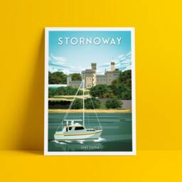 Stornoway Print - Ste??rnabhagh Lews Castle Lewis & Harris The Western Isles Outer Hebrides Scottish Wall Art