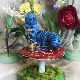 Made To Order Alice in Wonderland Mushroom Base & Caterpillar Shoes By Sutherland Blue Sold Seperate - thumbnail 3