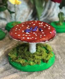 Made To Order Alice in Wonderland Mushroom Base & Caterpillar Shoes By Sutherland Blue Sold Seperate - thumbnail 1