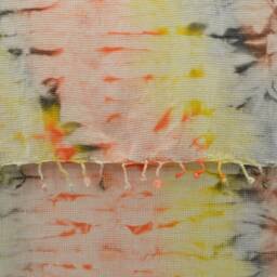 Handmade Painted Towel, Batik Towel, Turkish Towel, 38''x65 - thumbnail 3