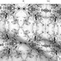 Tie Dye Curtain Panel - Abstract Marble Monochromatic Shibori Custom Ice Dyeing Grey & Black By Michellemathis - thumbnail 4