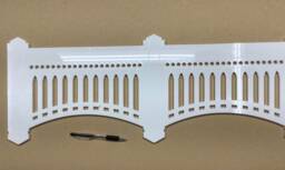 "Acrylic Baseball Stadium Facade Wall Hanging ~ Man Cave Decor - 82"" X 10.6"