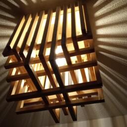 Wooden Lamp Art Deco Art Nouveau - thumbnail 2