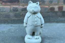 Elegant Cat Decor Concrete Kitten Figurine Stone Home Kitty Sculpture Cement Pet Decoration Outdoor Memorial Ornament Cat Lover Gift - thumbnail 1