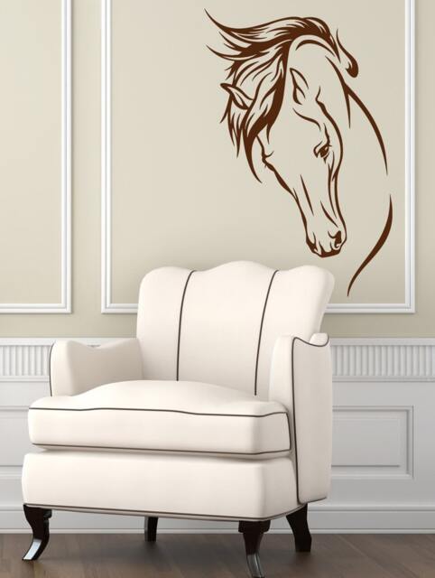 Free Shipping Wall Decals Animals Horse Head Home Vinyl Decal Sticker Kids Nursery Baby Room Decor Cyber Monday Black Friday Sale M115 - image 1