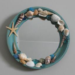 Round Seashell Mirror - thumbnail 4