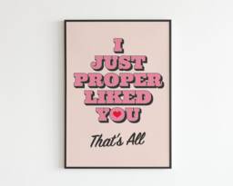The Courteeners - Sunflower I Just Proper Liked You, That's All Lyrics Music A3 A4 A5 Wall Art Poster Print Gig - thumbnail 1