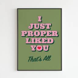 The Courteeners - Sunflower I Just Proper Liked You, That's All Lyrics Music A3 A4 A5 Wall Art Poster Print Gig - thumbnail 2