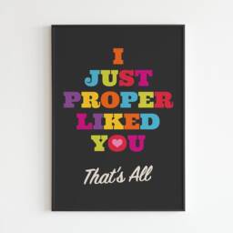 The Courteeners - Sunflower I Just Proper Liked You, That's All Lyrics Music A3 A4 A5 Wall Art Poster Print Gig - thumbnail 3