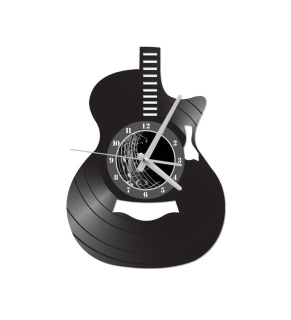 Free Shippingfree Shipping Acoustic Guitar Vinyl Record Clock - image 1