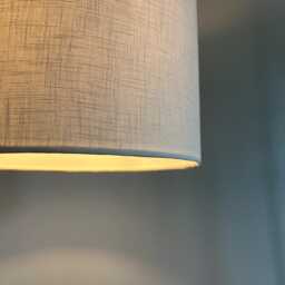 Off White Linen Drum Lampshade Textured Ceiling Light Shade - thumbnail 3