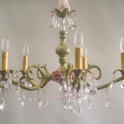 Custom Handmade 5 Light Chandelier, Made To Order, Choice Of Finish Available - thumbnail 2