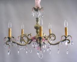 Custom Handmade 5 Light Chandelier, Made To Order, Choice Of Finish Available