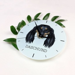 A Clock With A Dachshund Dog. New Collection The Geometric Dog - thumbnail 2