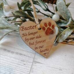 Personalised Pet Dog Memorial Christmas Decoration, Remembrance Bauble - thumbnail 2