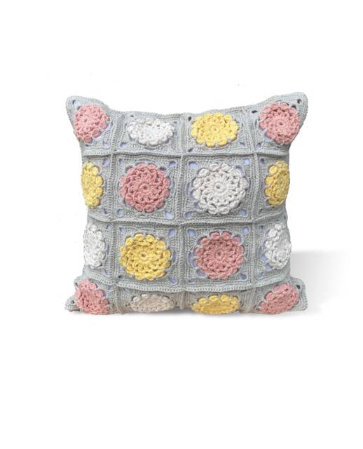 style Crochet Pillow Granny Square New Home Gift - image 1