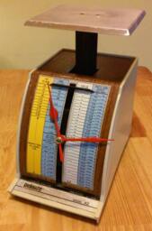 Vintage Postal Scale Clock - Conclocktion