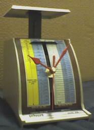Vintage Postal Scale Clock - Conclocktion - thumbnail 2