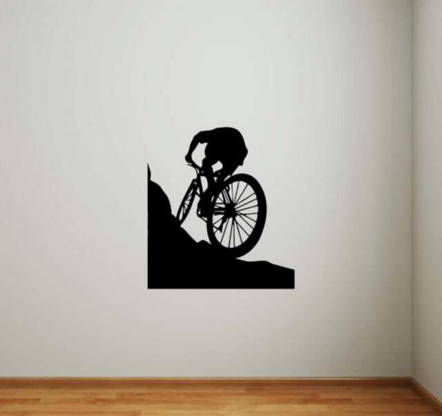 Mountain Bicycle Wall Decal Vinyl Sticker Sport Bike Home Interior Removable Bedroom Decor - 10Bc1L - image 1