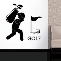 Golf Wall Decal Removable Vinyl Golfing Decor 2279 - thumbnail 1