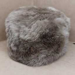 Genuine Hand Made Sheepskin Fluffy Fur Foot Stool, Made in UK - thumbnail 4