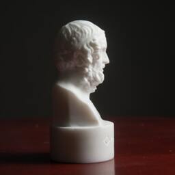 Marble Bust Of Homer Statue Carved Greek Marble Figurine Artist Sculpture - thumbnail 4