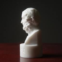 Marble Bust Of Homer Statue Carved Greek Marble Figurine Artist Sculpture - thumbnail 2