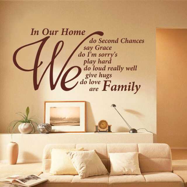 Family Quote Vinyl Wall Art Sticker Home Decor Decal - image 1