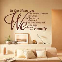 Family Quote Vinyl Wall Art Sticker Home Decor Decal - thumbnail 1