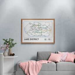 Lake District Tube Map Print, Underground Street Wall Art Gifts - thumbnail 3