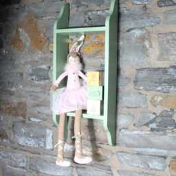 Green Wall Shelf Cubby Storage Unit - thumbnail 2