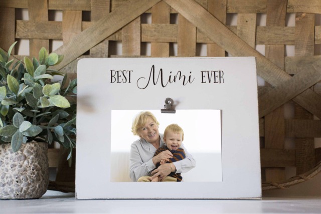 Grandma Picture Frame, Best Nana Mimi Gigi Grammie Grandmother Ever, Custom Frame, Mom Gift, From Grandchild - image 1