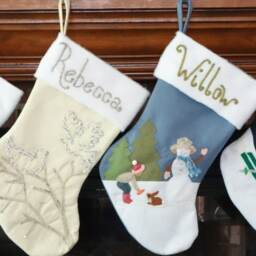 "Mermaid Personalized Christmas Stocking""Sea-Sons Greetings" - thumbnail 4