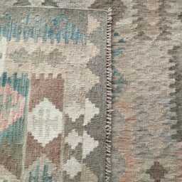 Handwoven Wool Kilim Rug, Multicolour Artisan Tribal Geometric Flatweave, Afghan, Turkish, Persian, Moroccan, Navajo Design, 295x198 cm - thumbnail 3