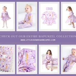 Baby Girl Swaddle Blanket, Princess Rapunzel Swaddle Newborn Photo Prop, Bamboo Purple & Pink - thumbnail 4