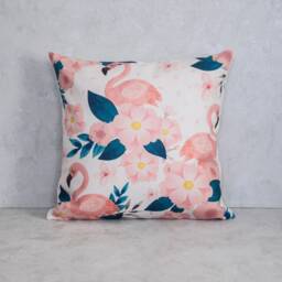 Flamingo Blossom Pillow Cover, Cushion Covers, Cushion, Throw Pillow, Coverchristmas Gift Idea - thumbnail 3