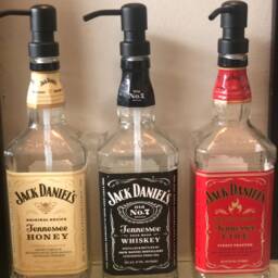 Jack Daniels Liquor Bottle Soap Dispenser Tennesse Honey Fire - thumbnail 4