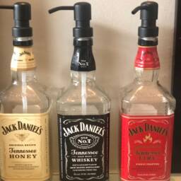 Jack Daniels Liquor Bottle Soap Dispenser Tennesse Honey Fire - thumbnail 2