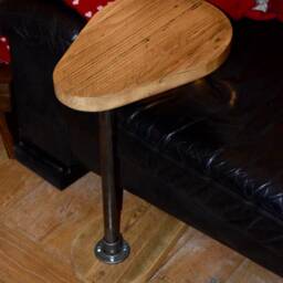 Reclaimed Scaffold Board Laptop Sofa Table, Side/End Table - thumbnail 3