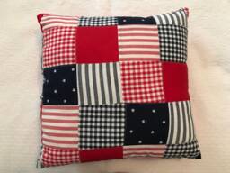Decorative Pillow - 14 Inches X Throw Patriotic Patchwork Pattern - thumbnail 1
