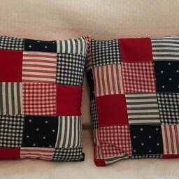 Decorative Pillow - 14 Inches X Throw Patriotic Patchwork Pattern - thumbnail 2