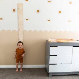 Growth Chart Ruler 3D - Playroom Decor Wood 1st Birthday Gift Nursery Signs Kids Wall Art New Baby - thumbnail 2