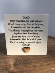 Personalised Candle in Memory Of A Dad Or Any Loved One Mum Dad Grandad Husband Wife Etc Bereavement Sympathy Name - thumbnail 1