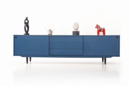Vinyl Record Storage - Cabinet Player Stand Medium Sideboard Solid Wood Table Livlo N-S02 - thumbnail 1